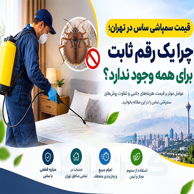 قیمت سمپاشی ساس در تهران؛ چرا یک رقم ثابت برای همه وجود ندارد؟